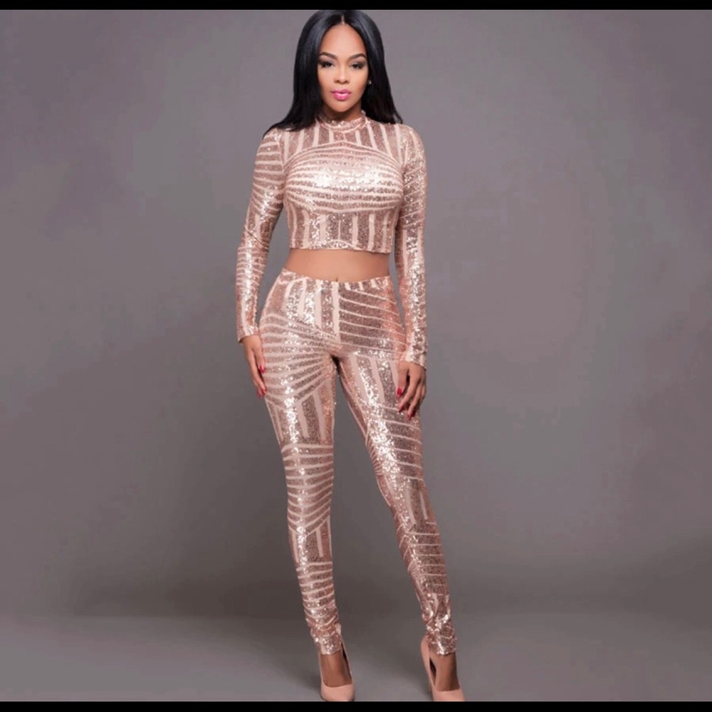 Sequin top and bottoms